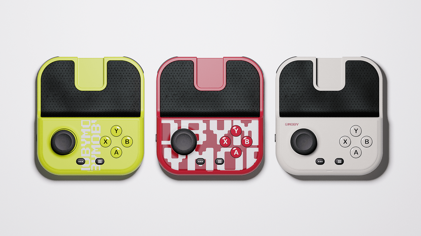 Smartphone game controller，Moby，product design，industrial design，Thiago Viana，