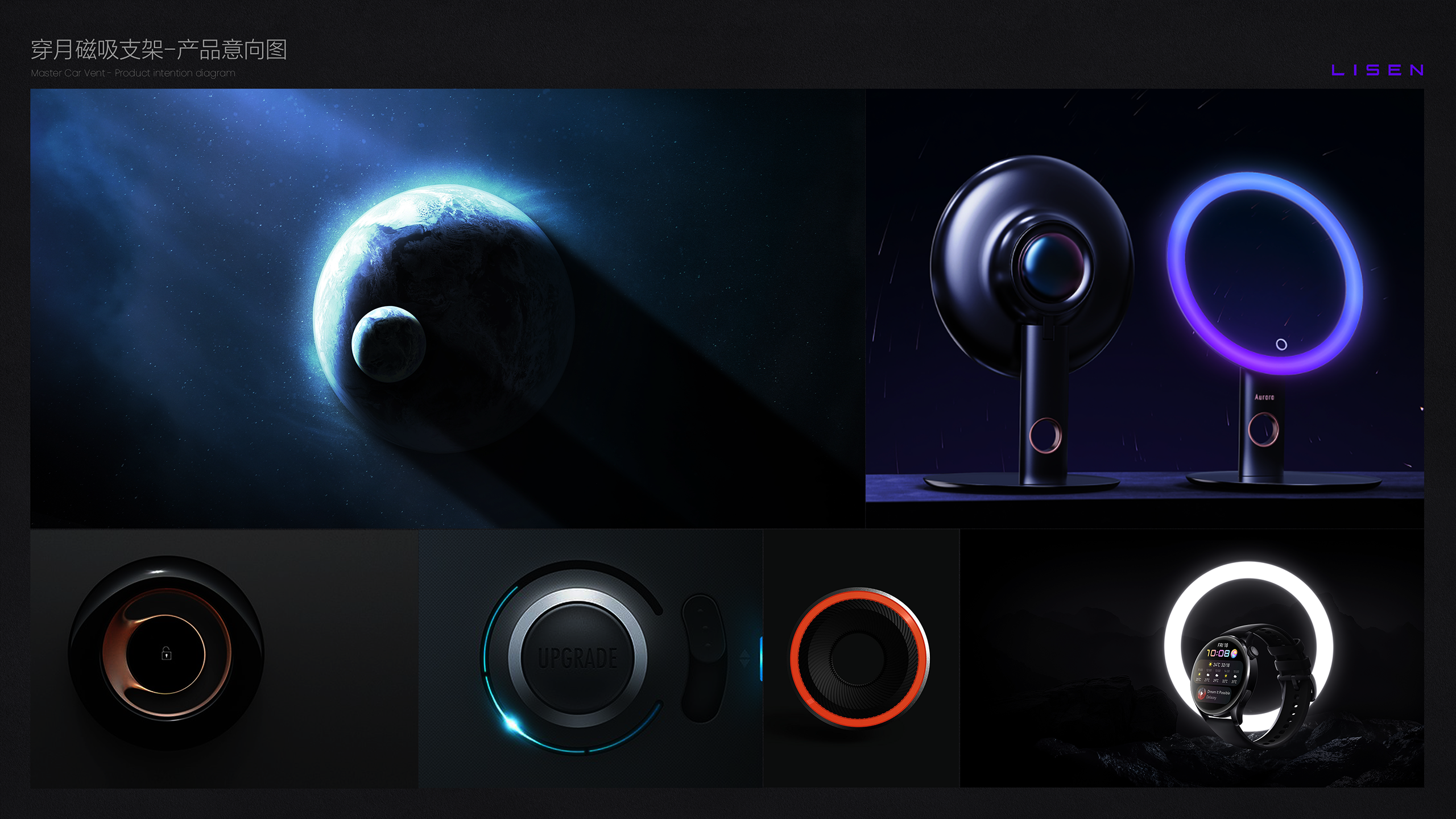 sample reels，Bracket，3c，vehicle，job-hunting，product design，industrial design，charge，