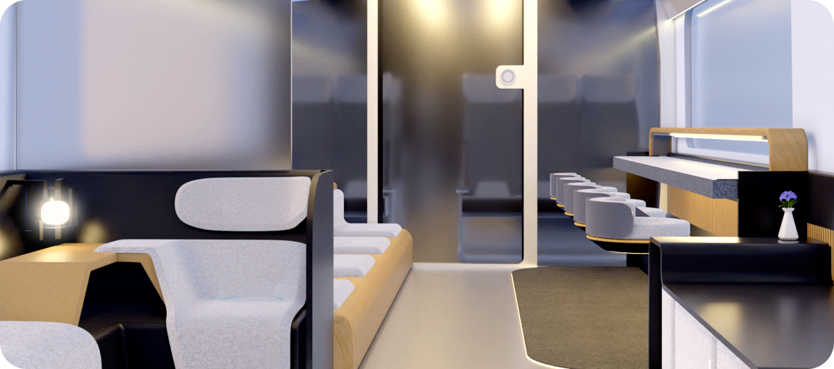 Graduation Design Works of 2022 Undergraduate，Graduation exhibition，School of Design, Hunan University ，High-speed wheel-rail train，Convenient transportation，