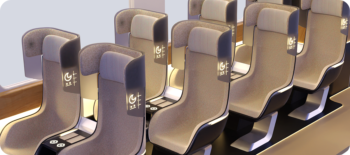 Graduation Design Works of 2022 Undergraduate，Graduation exhibition，School of Design, Hunan University ，High-speed wheel-rail train，Convenient transportation，