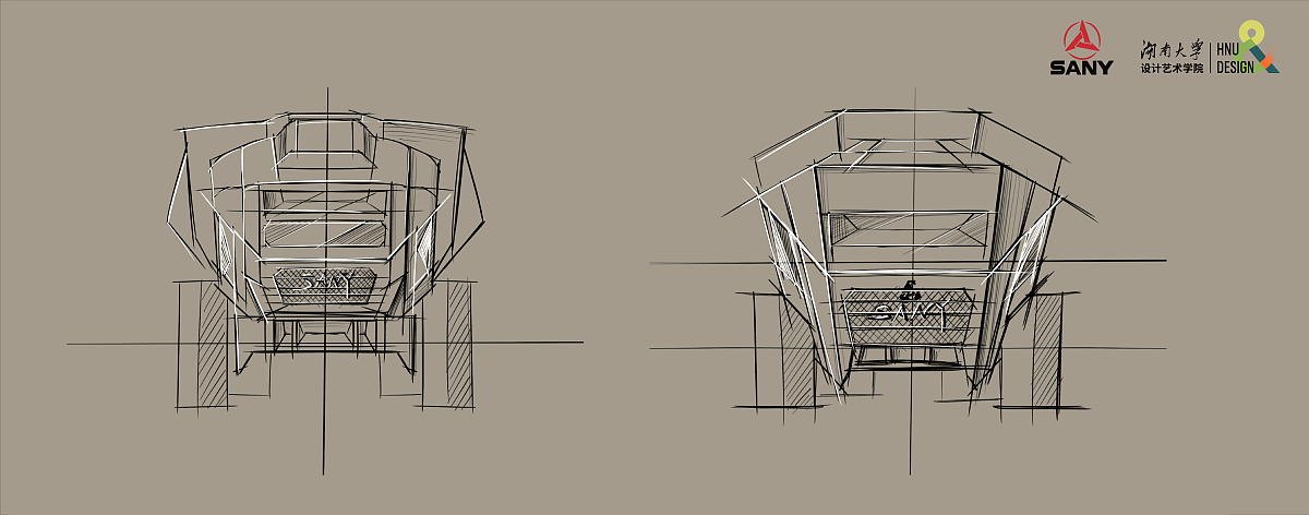 2022届本科毕业设计作品，毕业展，湖南大学设计艺术学院，矿车，工程机械，