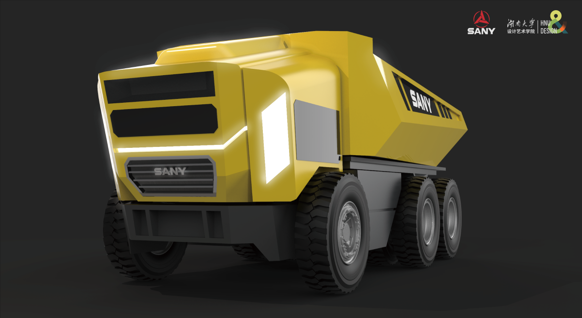 Graduation Design Works of 2022 Undergraduate，Graduation exhibition，School of Design, Hunan University ，Mine car，construction machinery，