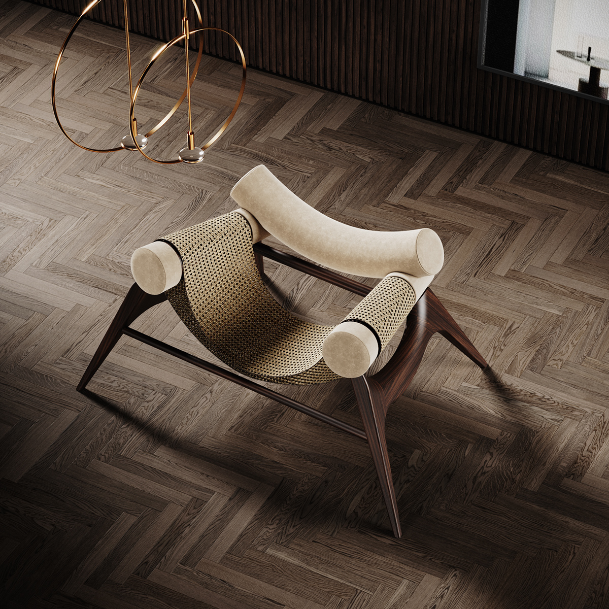 Armchair，furniture，indoor，chair，rattan，