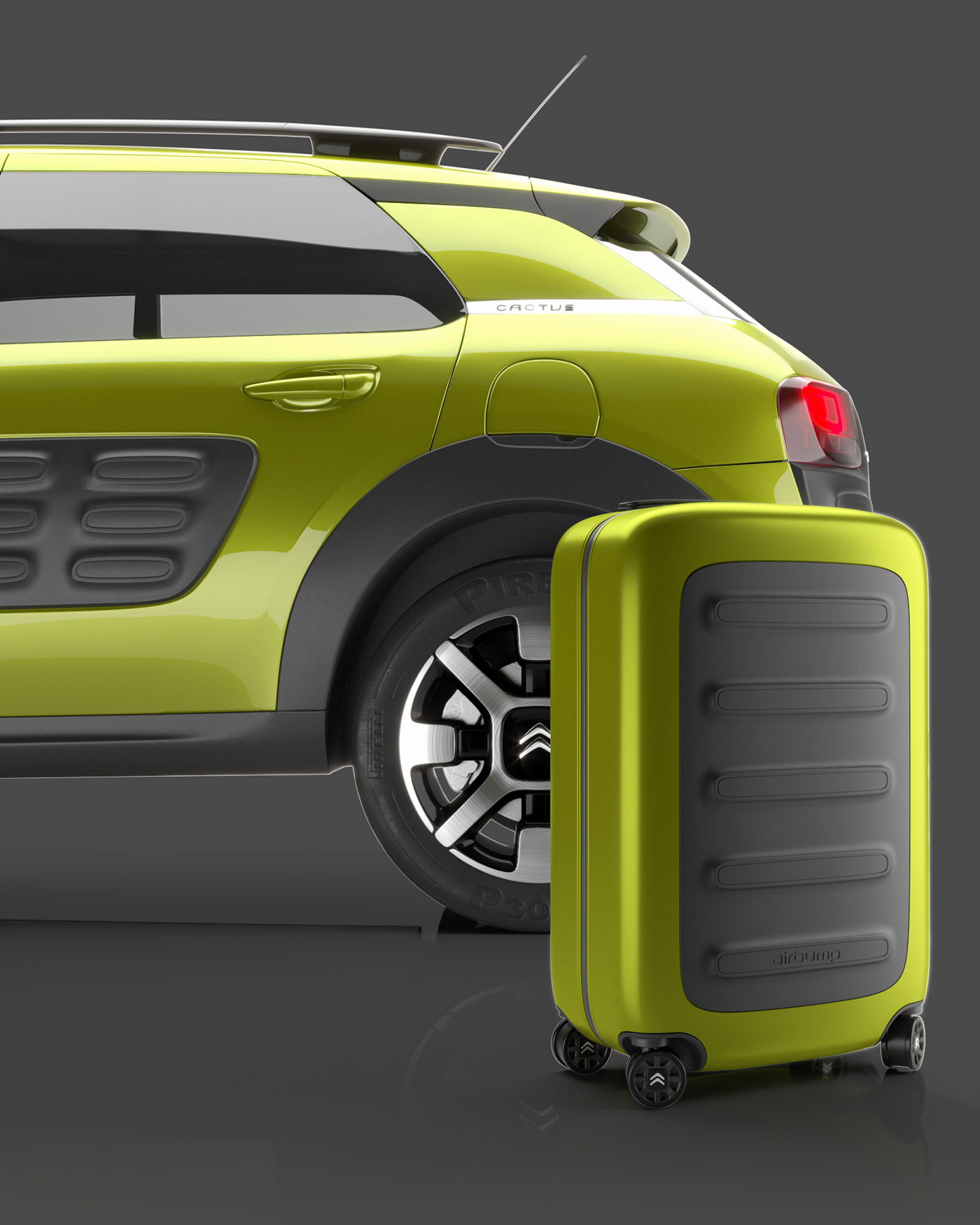 trunk，industrial design，travel，Luggage design，Citroen，