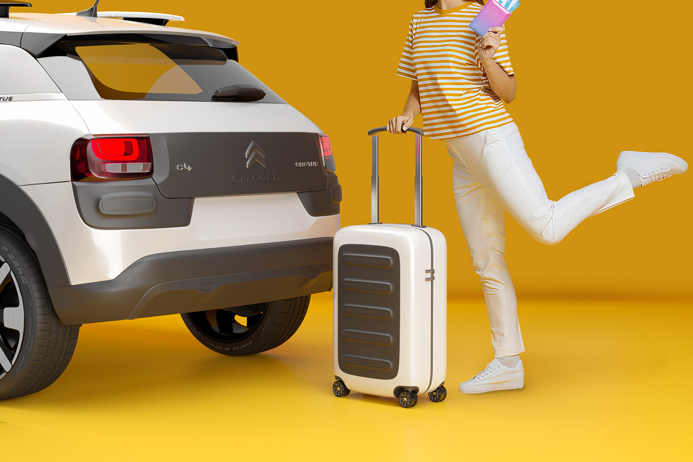 trunk，industrial design，travel，Luggage design，Citroen，