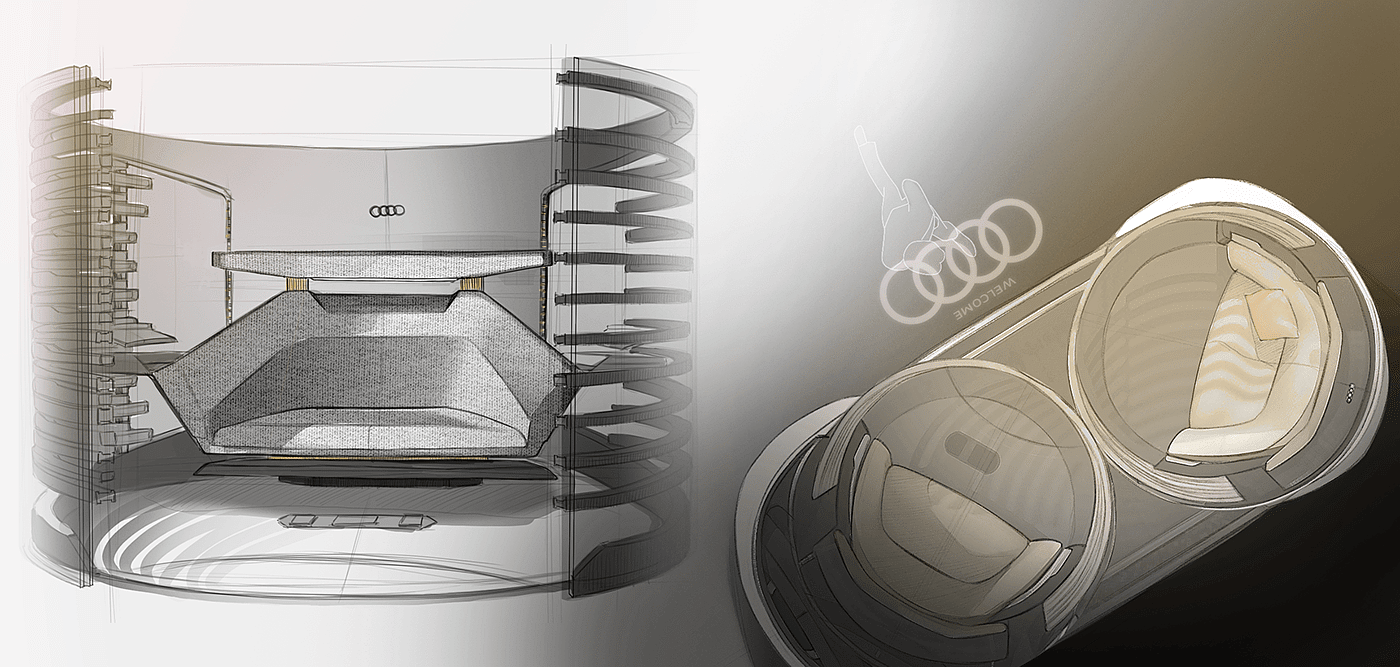 myeonghee Kim，conceptual design，Automobile design，Streamlined design，Ergonomics，AUDI AI:SPHERE，audi，