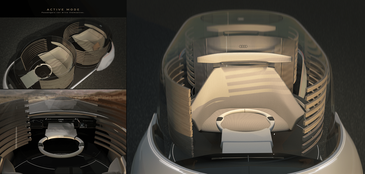 myeonghee Kim，conceptual design，Automobile design，Streamlined design，Ergonomics，AUDI AI:SPHERE，audi，