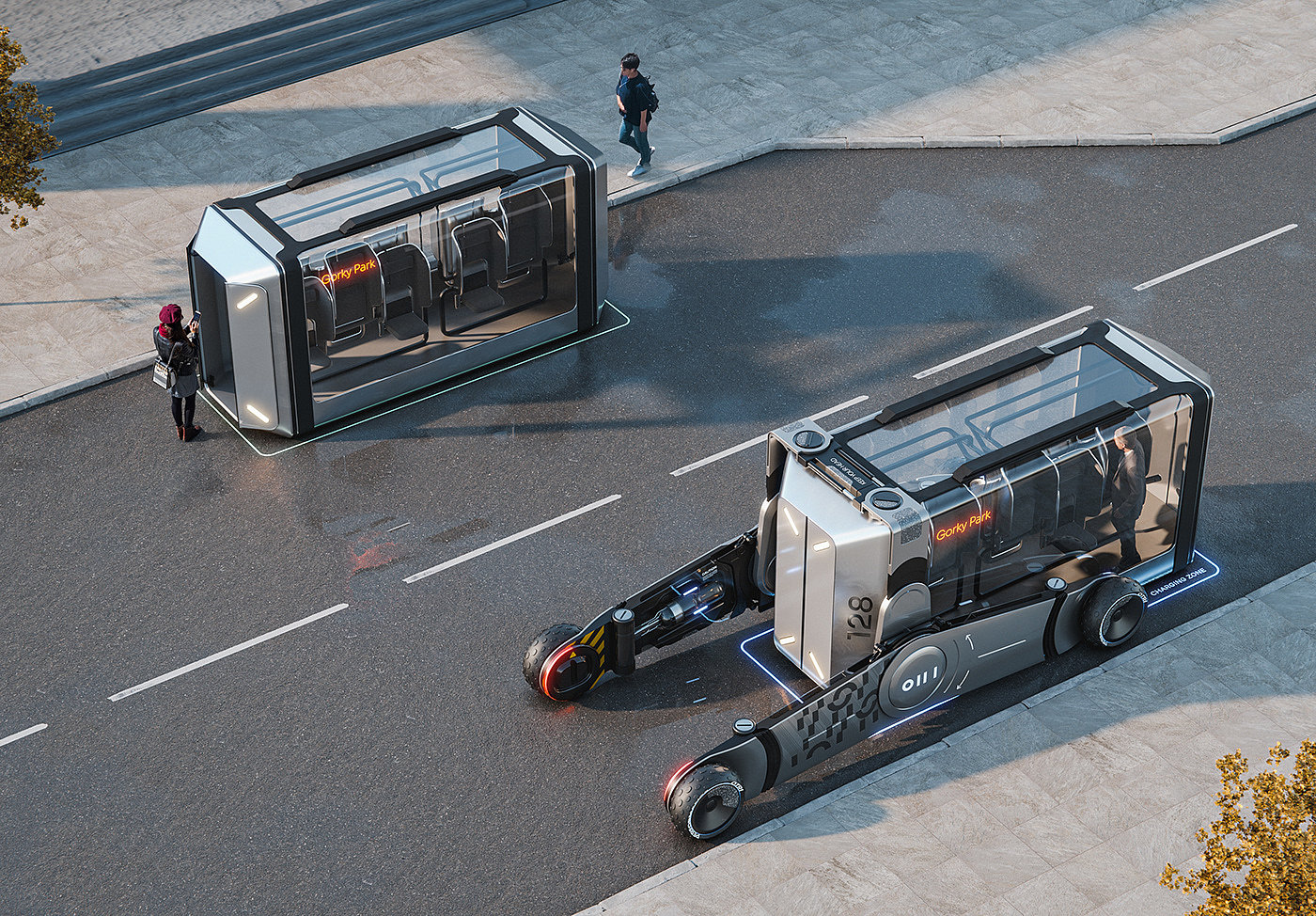 2050 Lab，Urban Unmanned Transportation System，OIII，Interaction design，
