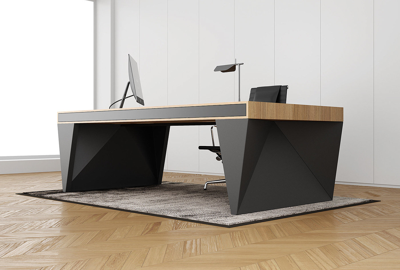 ODESD2 design bureau，product design，OS1，Executive desk，Modern style，