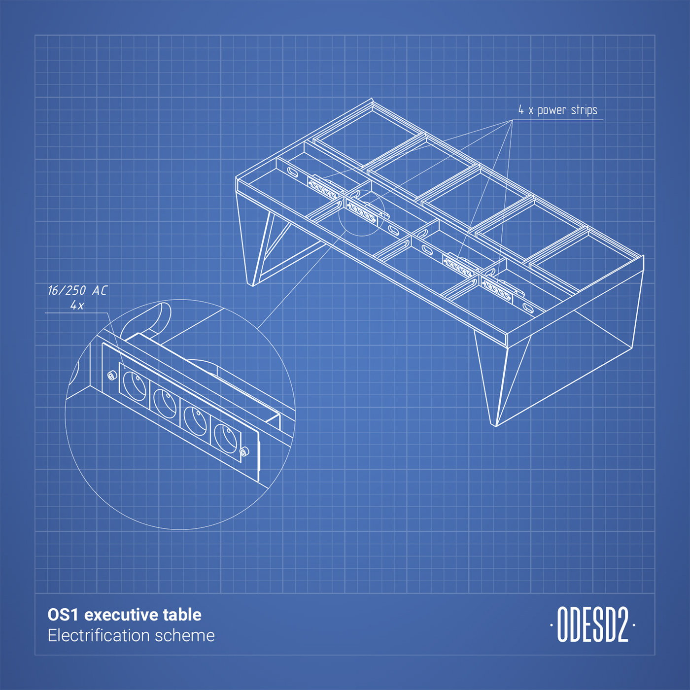 ODESD2 design bureau，product design，OS1，Executive desk，Modern style，