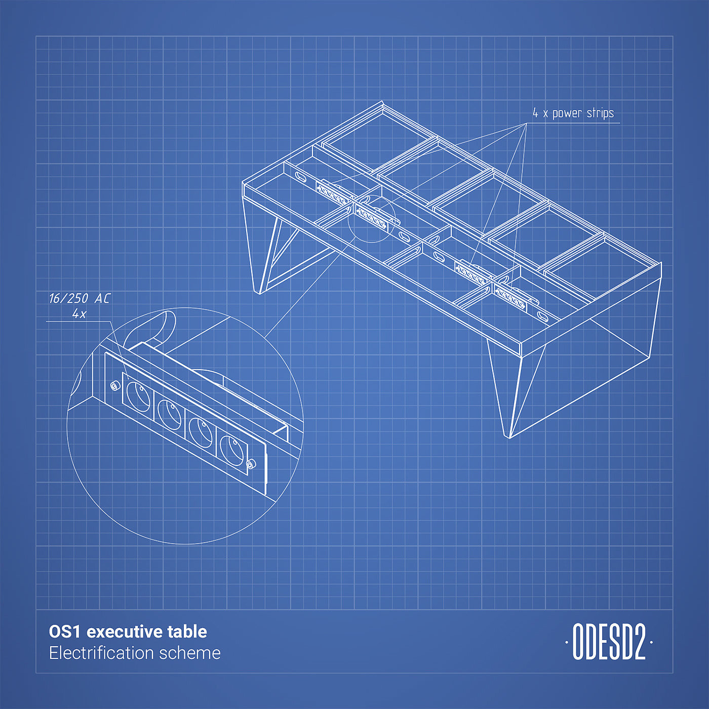 ODESD2 design bureau，product design，OS1，Executive desk，Modern style，