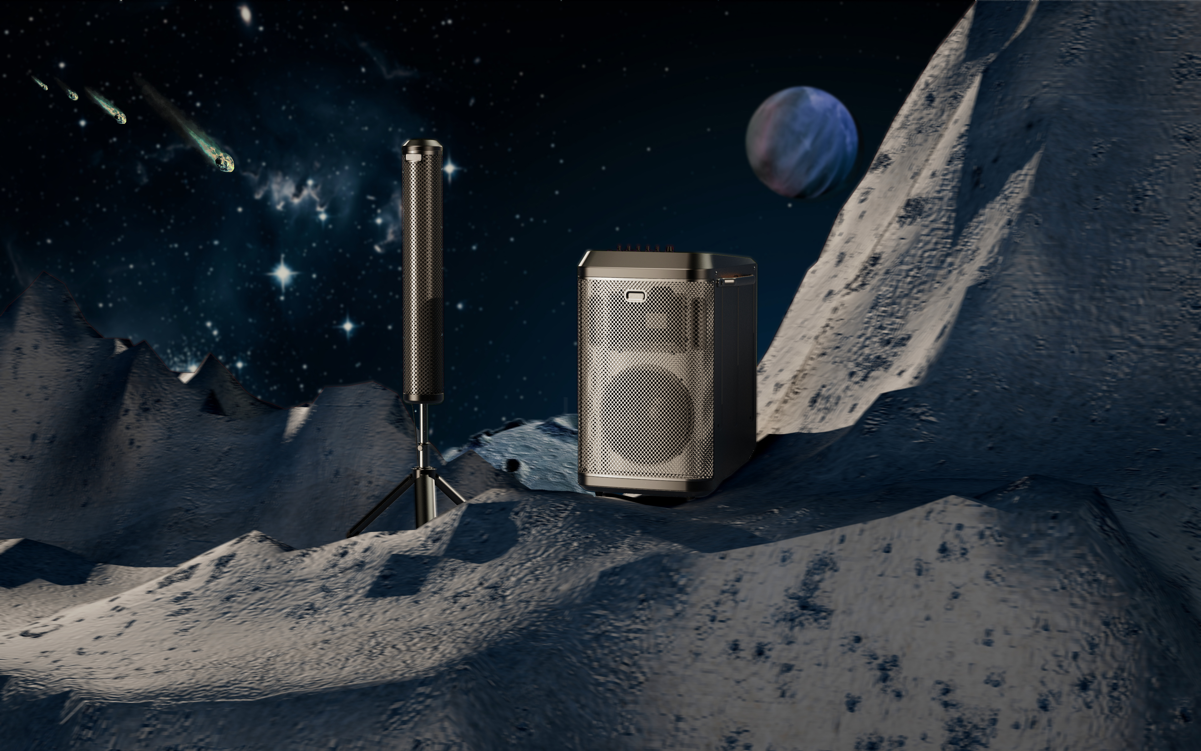 Outdoor sound，hi-fi equipment，Modeling design，Combined acoustics，