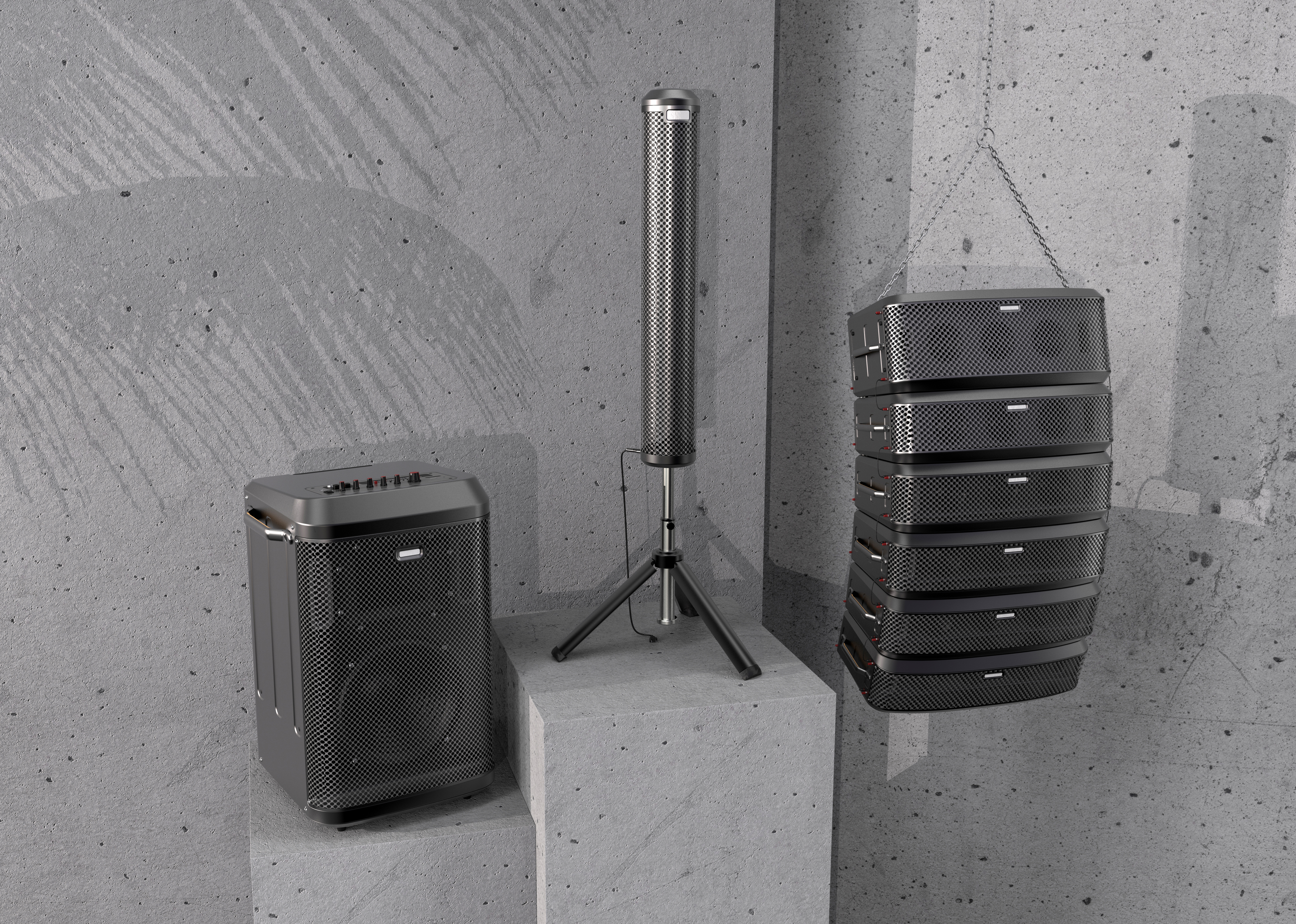 Outdoor sound，hi-fi equipment，Modeling design，Combined acoustics，
