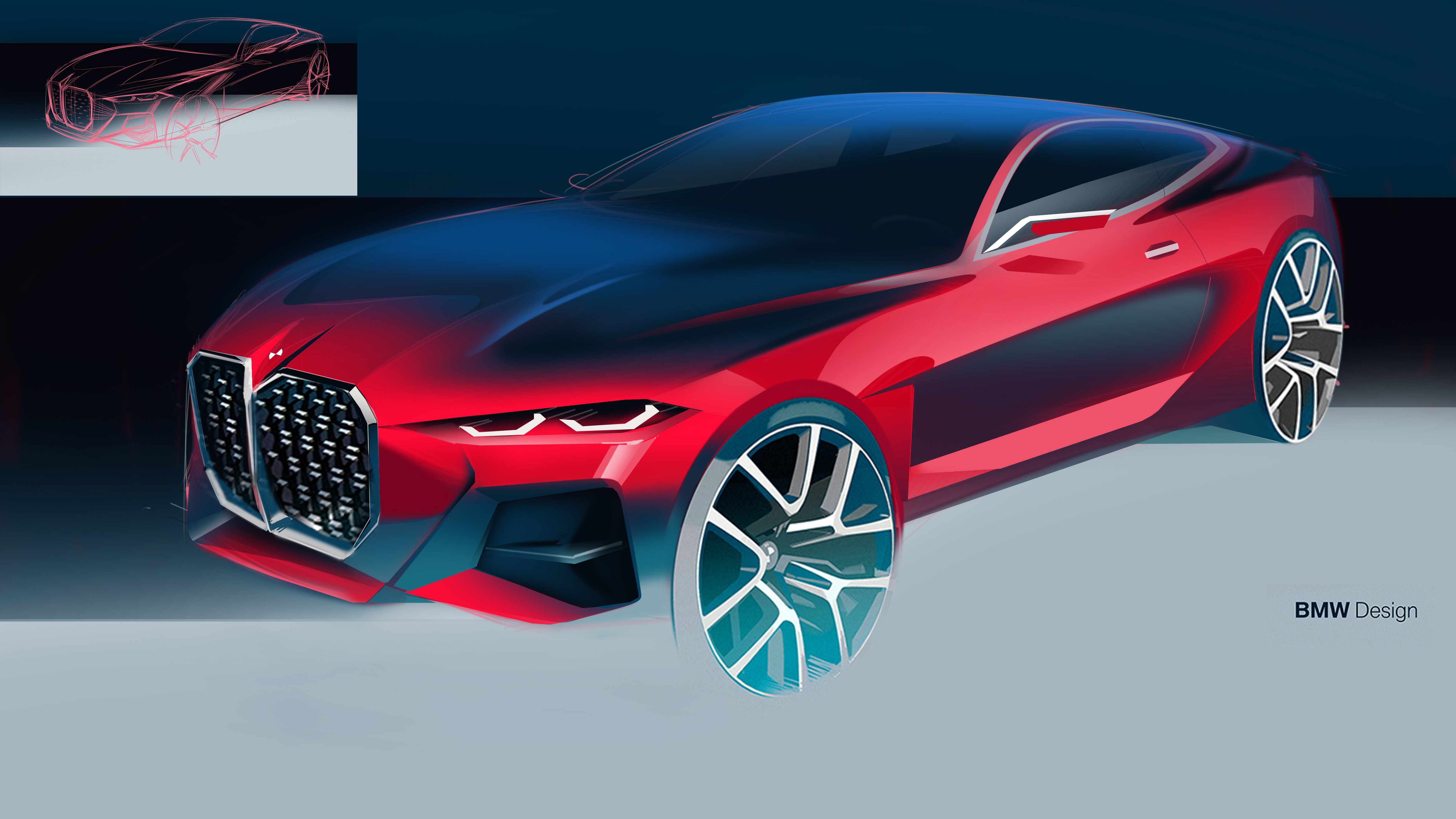 Car design, sketch，