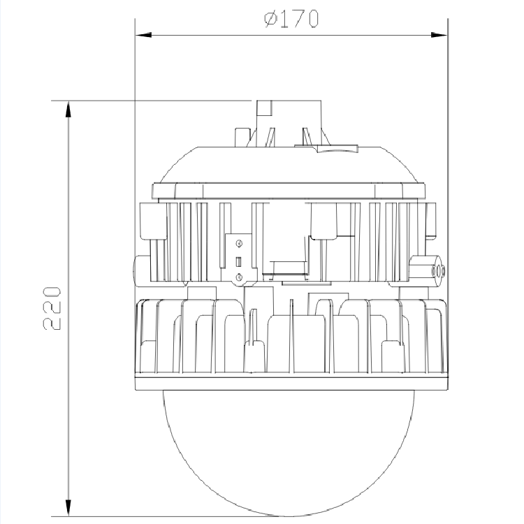 LED explosion-proof platform lamp, BPC8767-50，