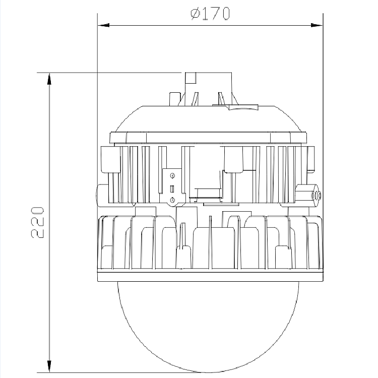 LED explosion-proof platform lamp, BPC8767-50，