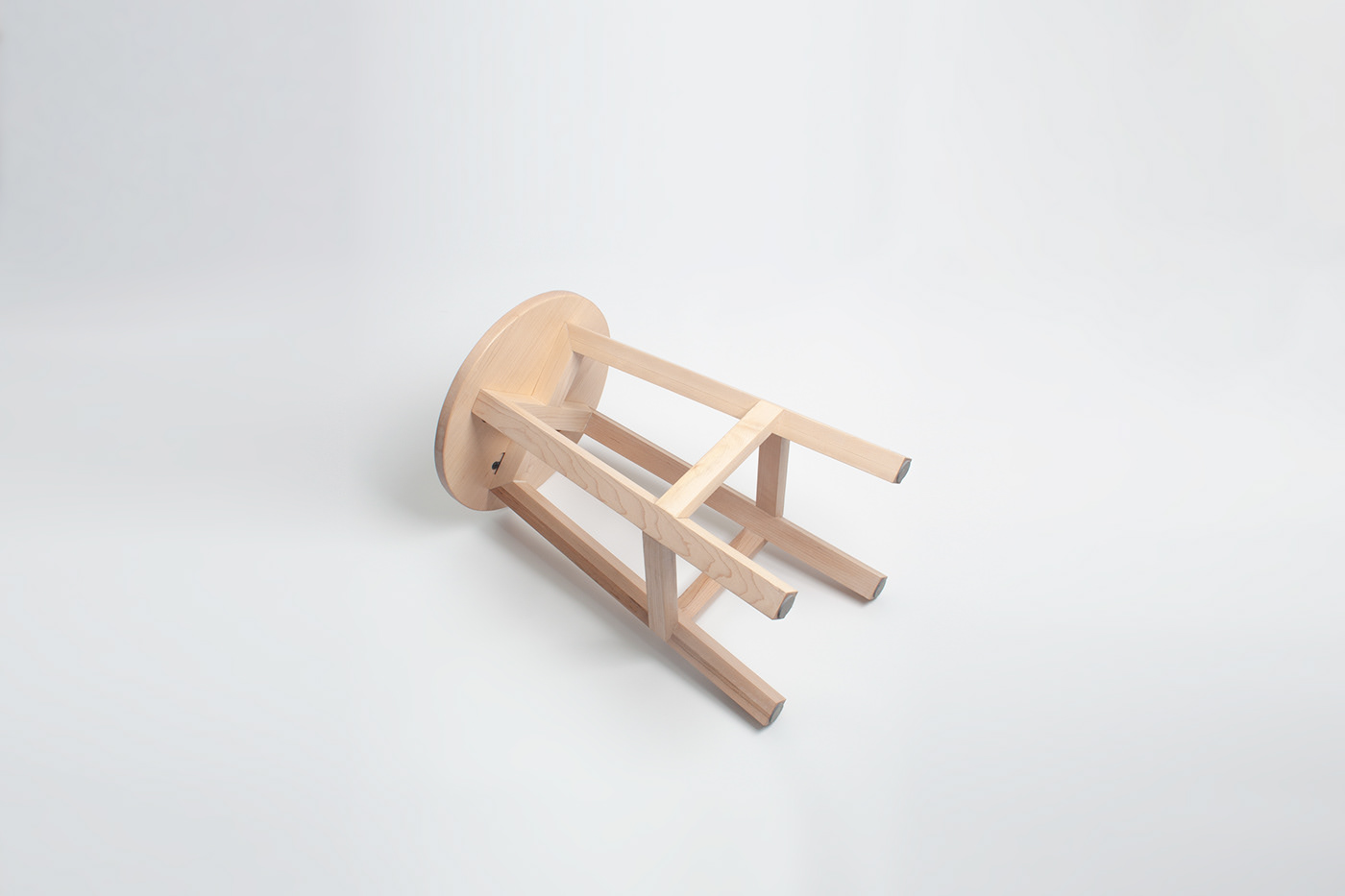 C stool，chair，Maple，