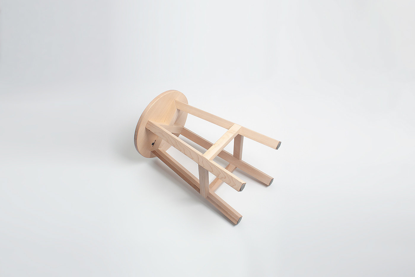 C stool，chair，Maple，