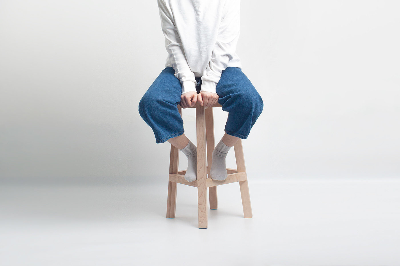 C stool，chair，Maple，