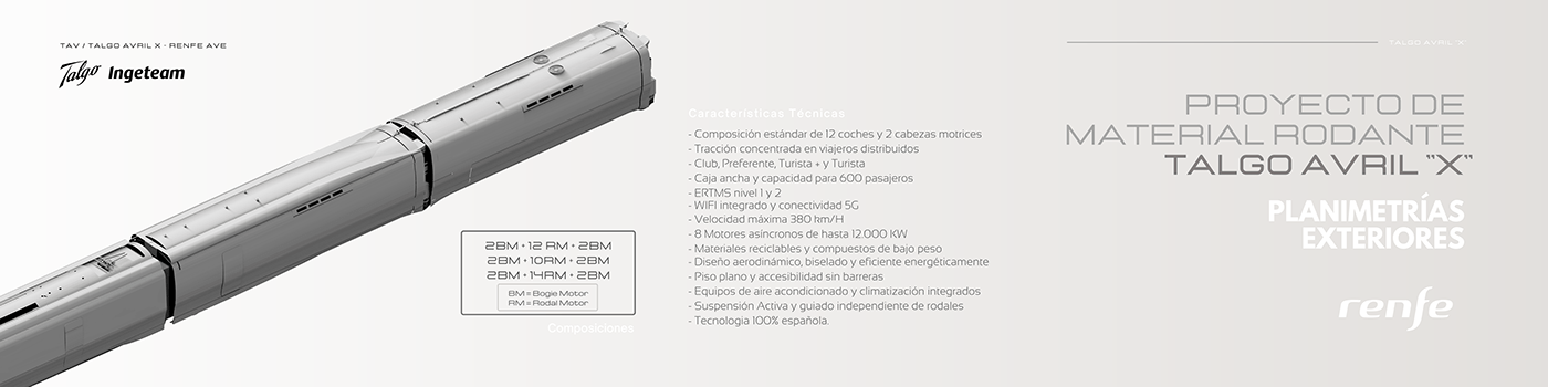TALGO AVRIL X，conceptual design，train，