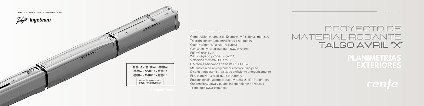 TALGO AVRIL X，conceptual design，train，