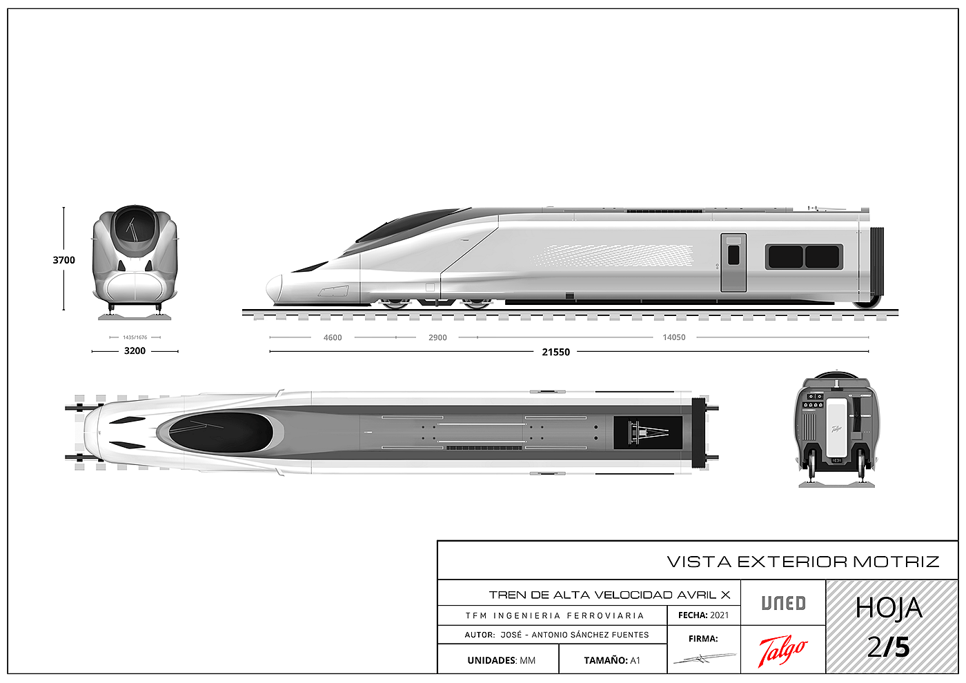 TALGO AVRIL X，conceptual design，train，