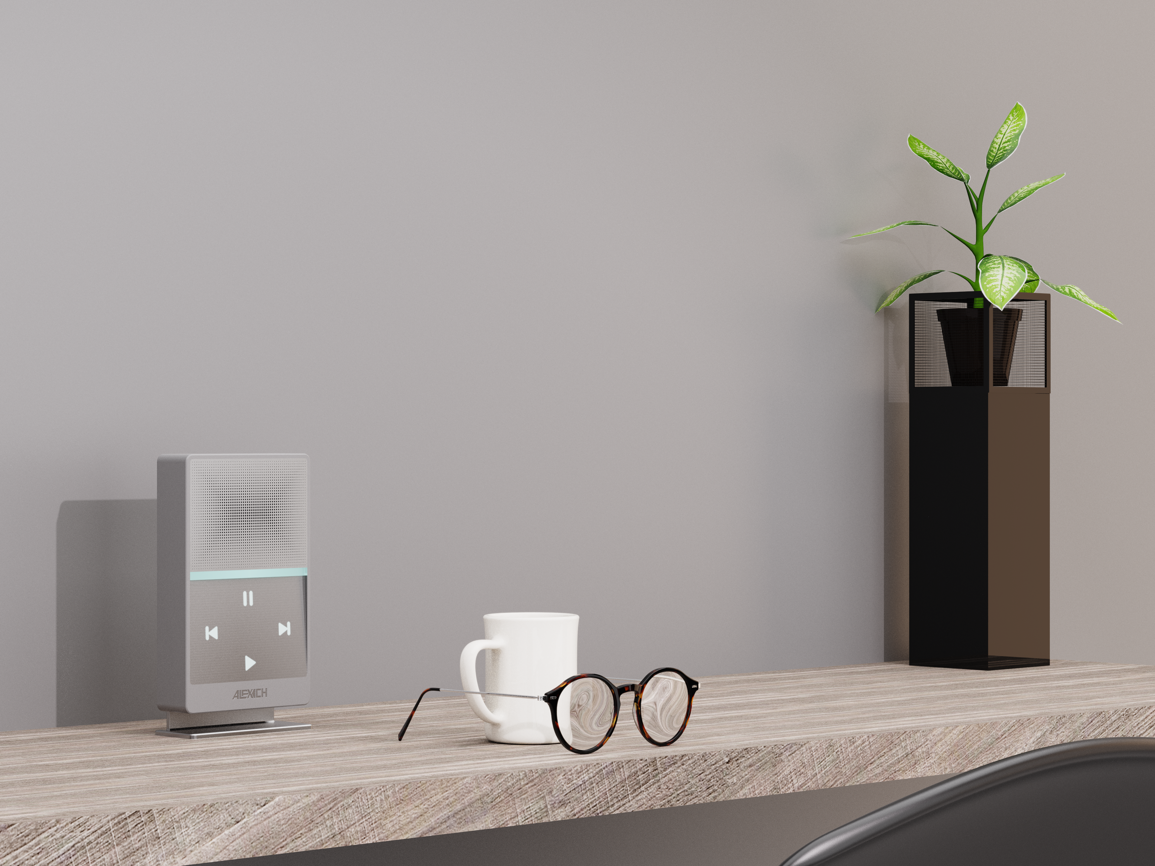 Rendering exercise，loudspeaker box，keyshot，rhino，