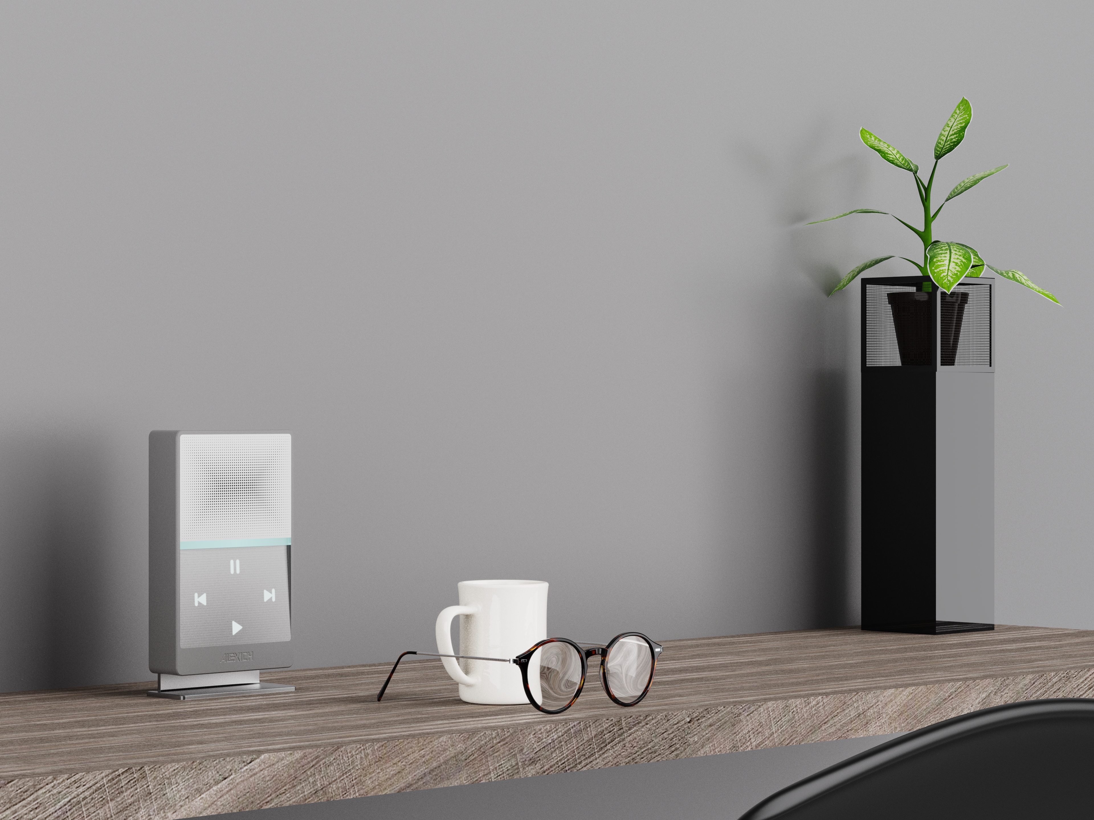 Rendering exercise，loudspeaker box，keyshot，rhino，