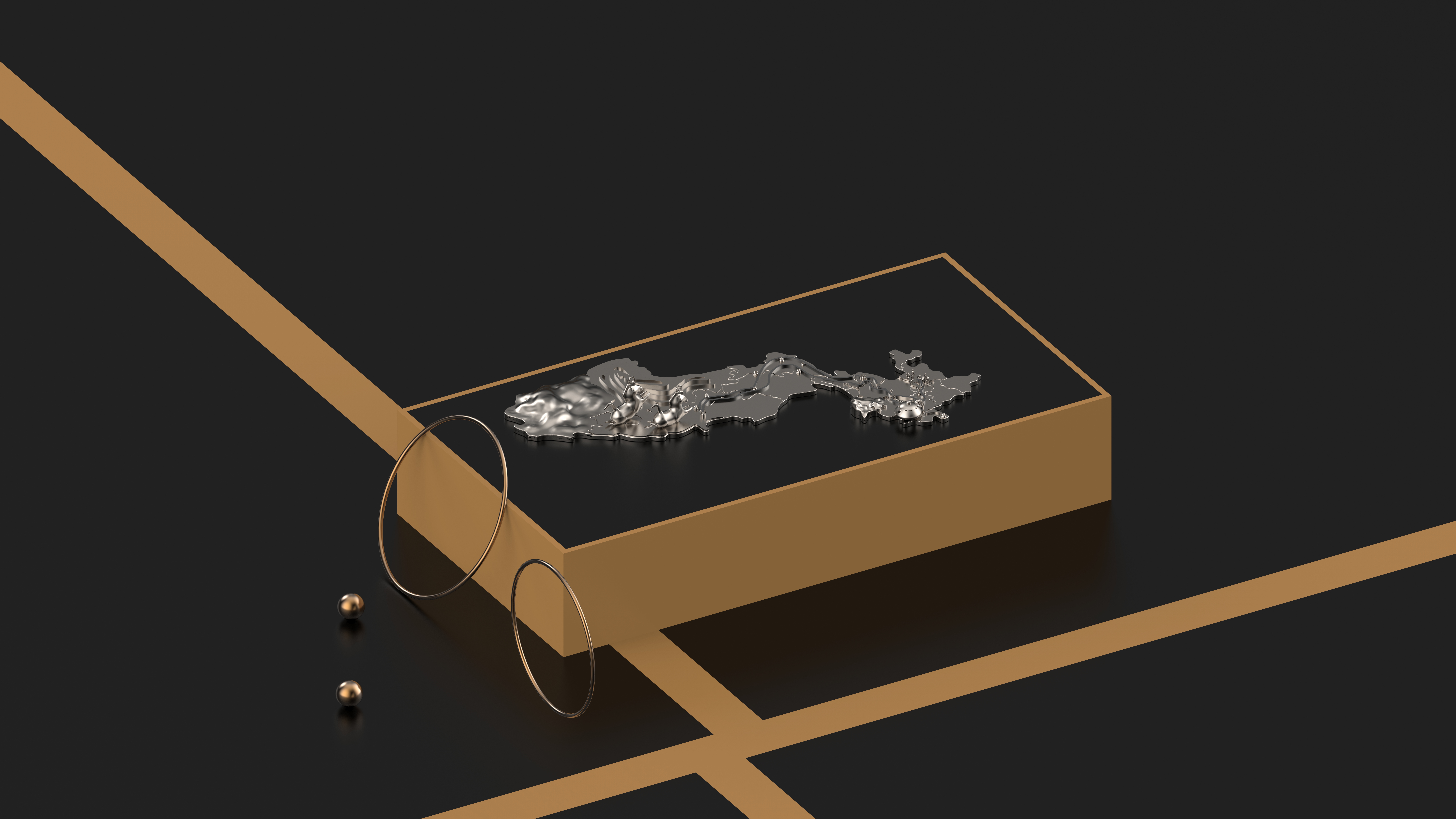 Multifunctional Jewelry Design，Cultural creation，Jewelry design，Map，Puzzle ornaments，