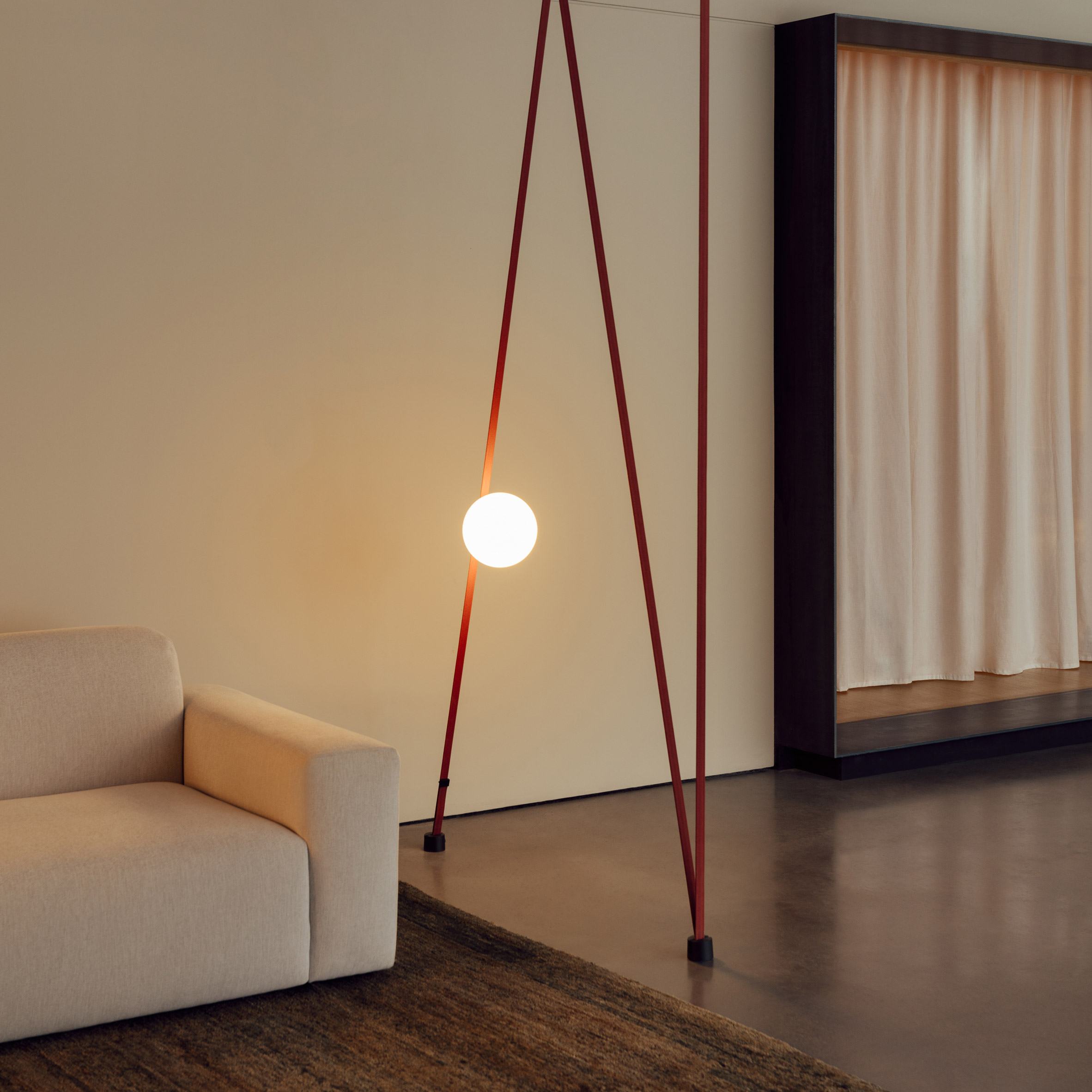 PLUSminus，lamp，Simplicity，Textile ribbon，