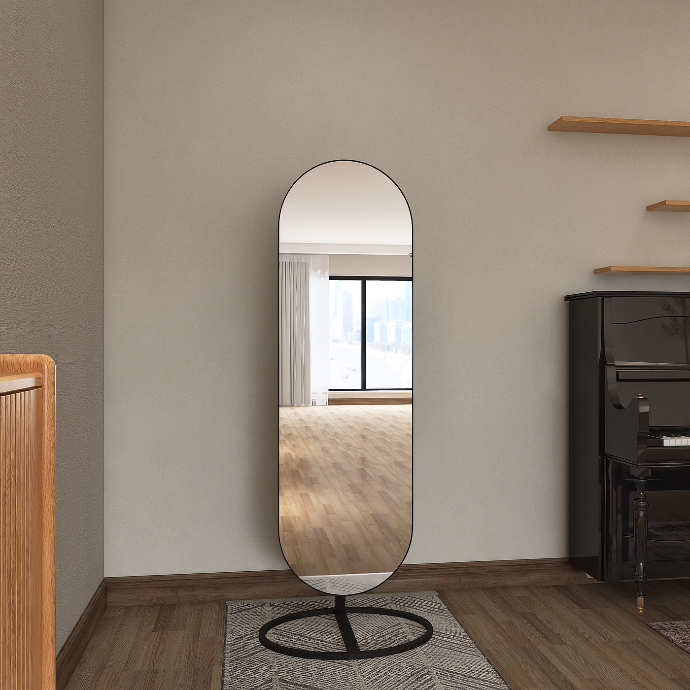 mirror，Full-length mirror，Whole body mirror，Floor mirror，