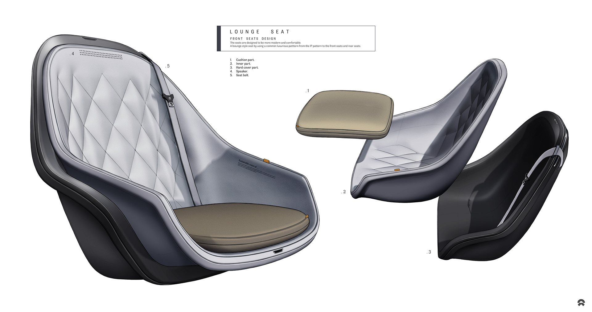 Automotive interior，chair，luxurious，comfortable，Car seat，