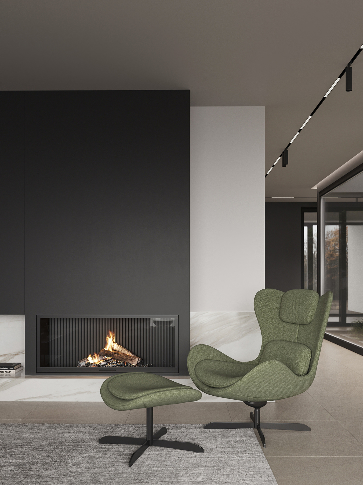 Interior design，warm，modern，villa，