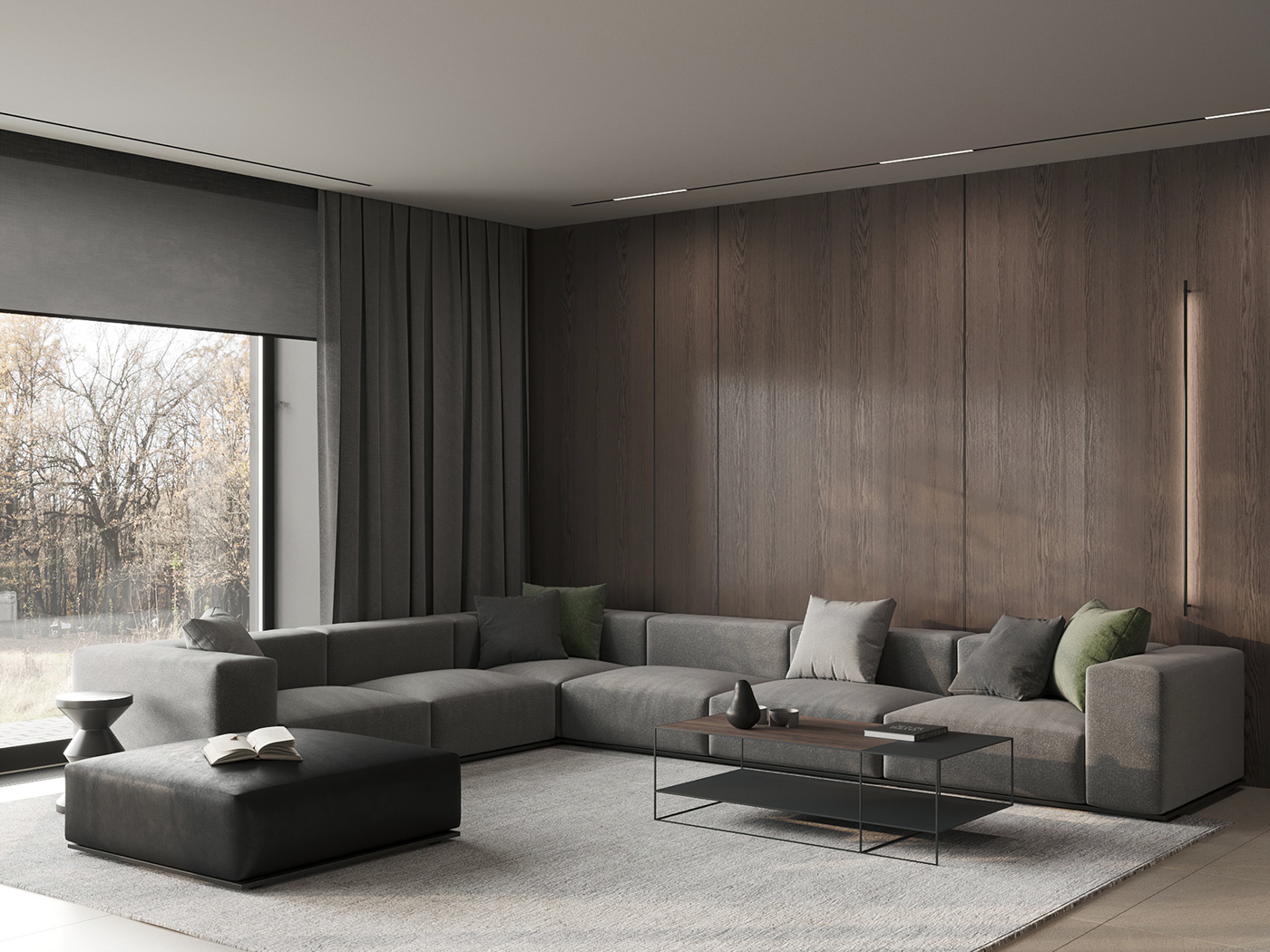 Interior design，warm，modern，villa，