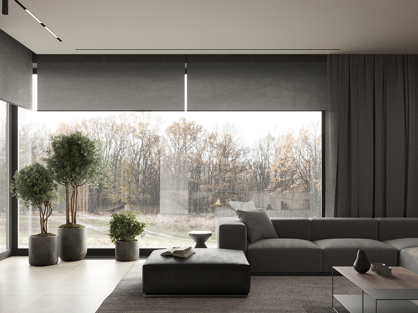 Interior design，warm，modern，villa，