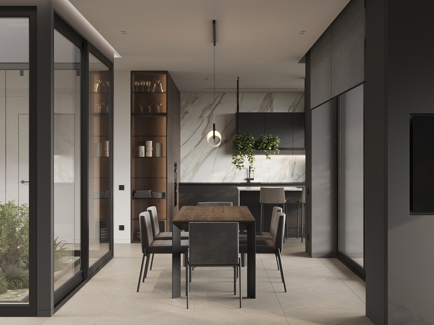 Interior design，warm，modern，villa，