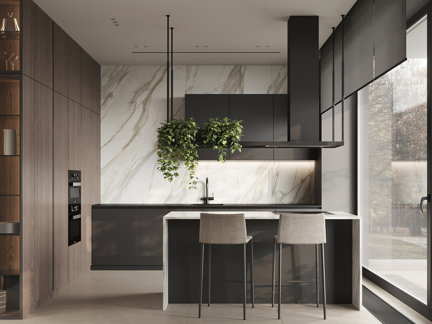 Interior design，warm，modern，villa，