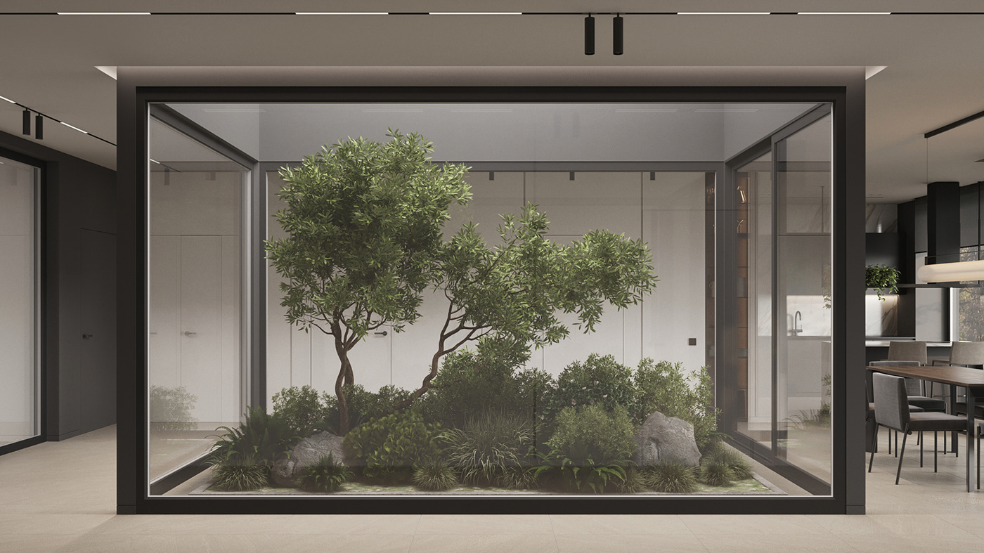 Interior design，warm，modern，villa，