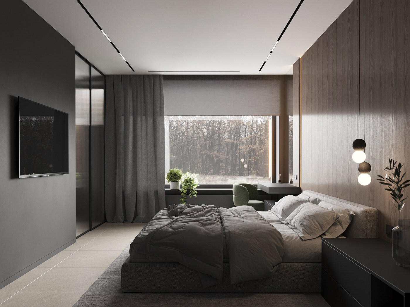 Interior design，warm，modern，villa，