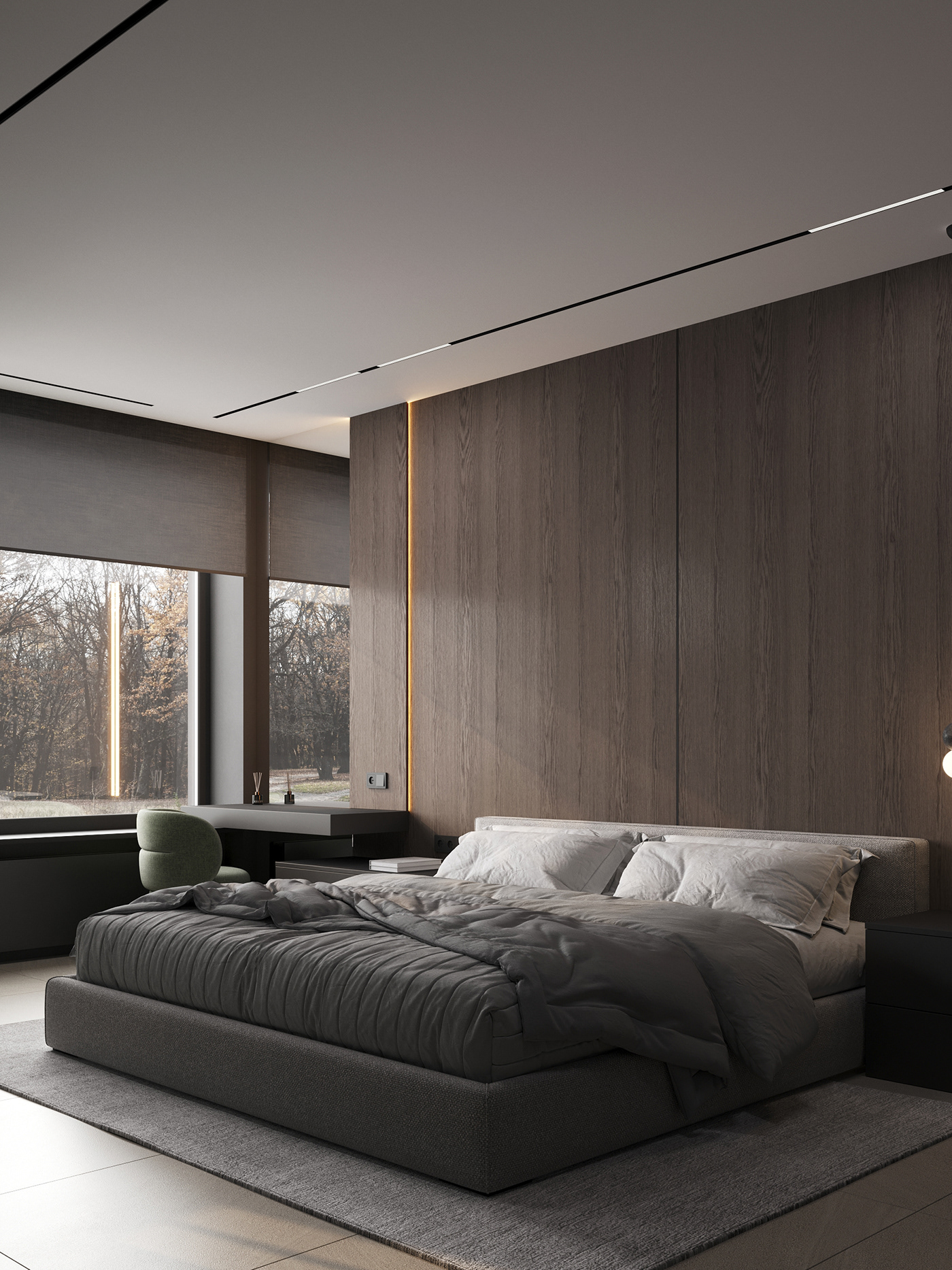 Interior design，warm，modern，villa，