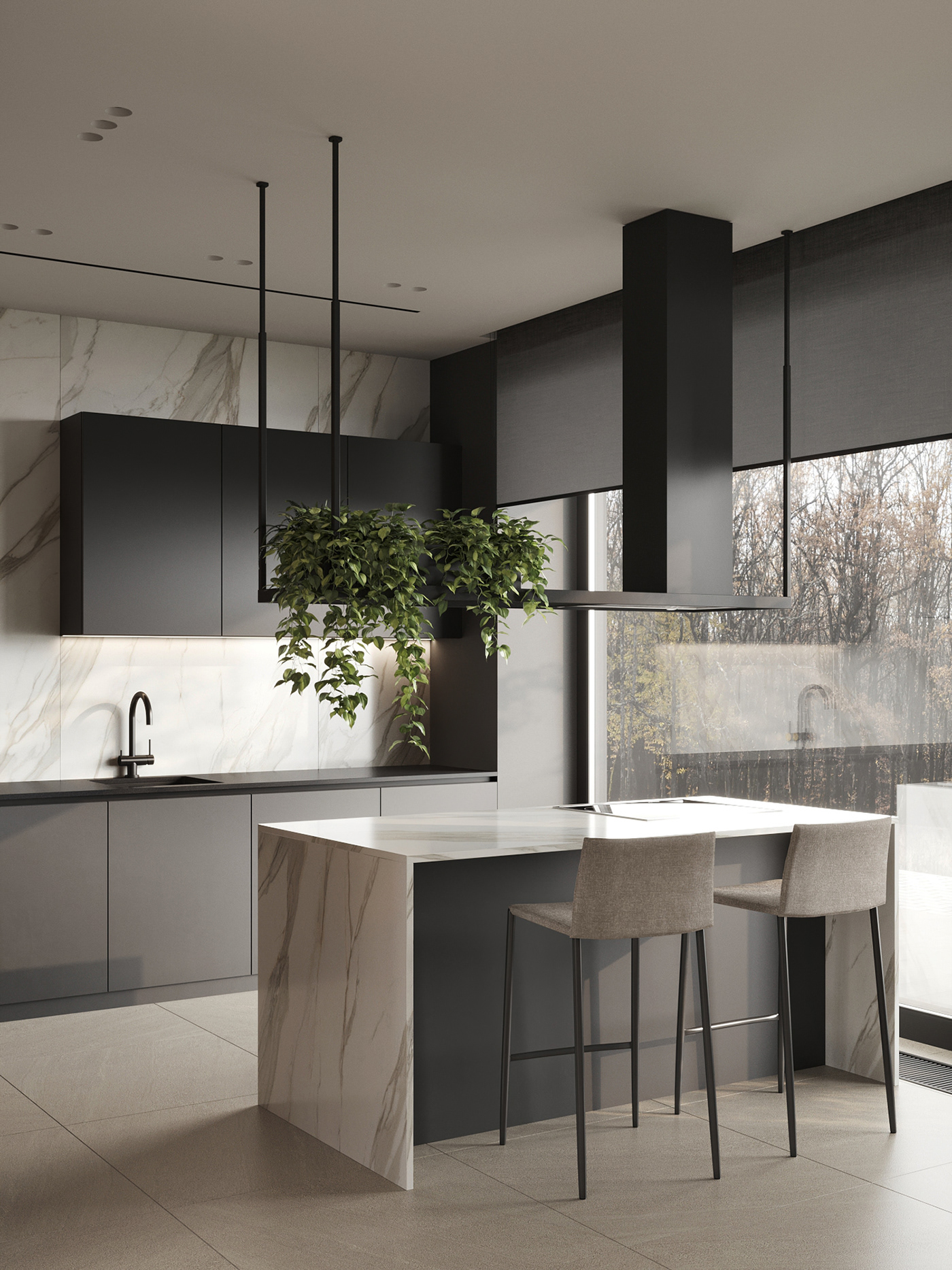 Interior design，warm，modern，villa，