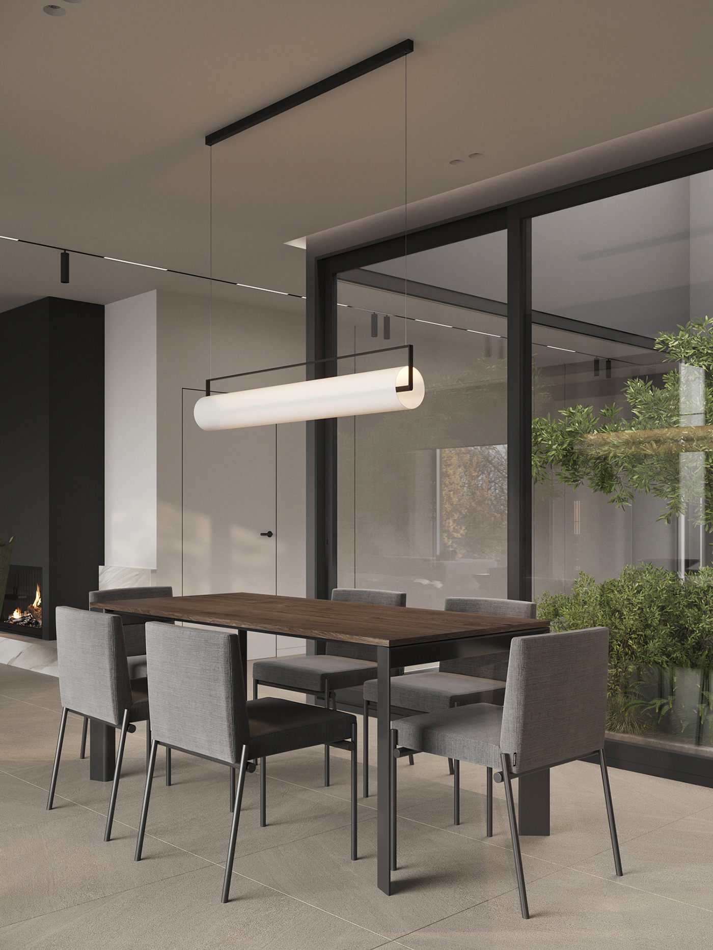 Interior design，warm，modern，villa，