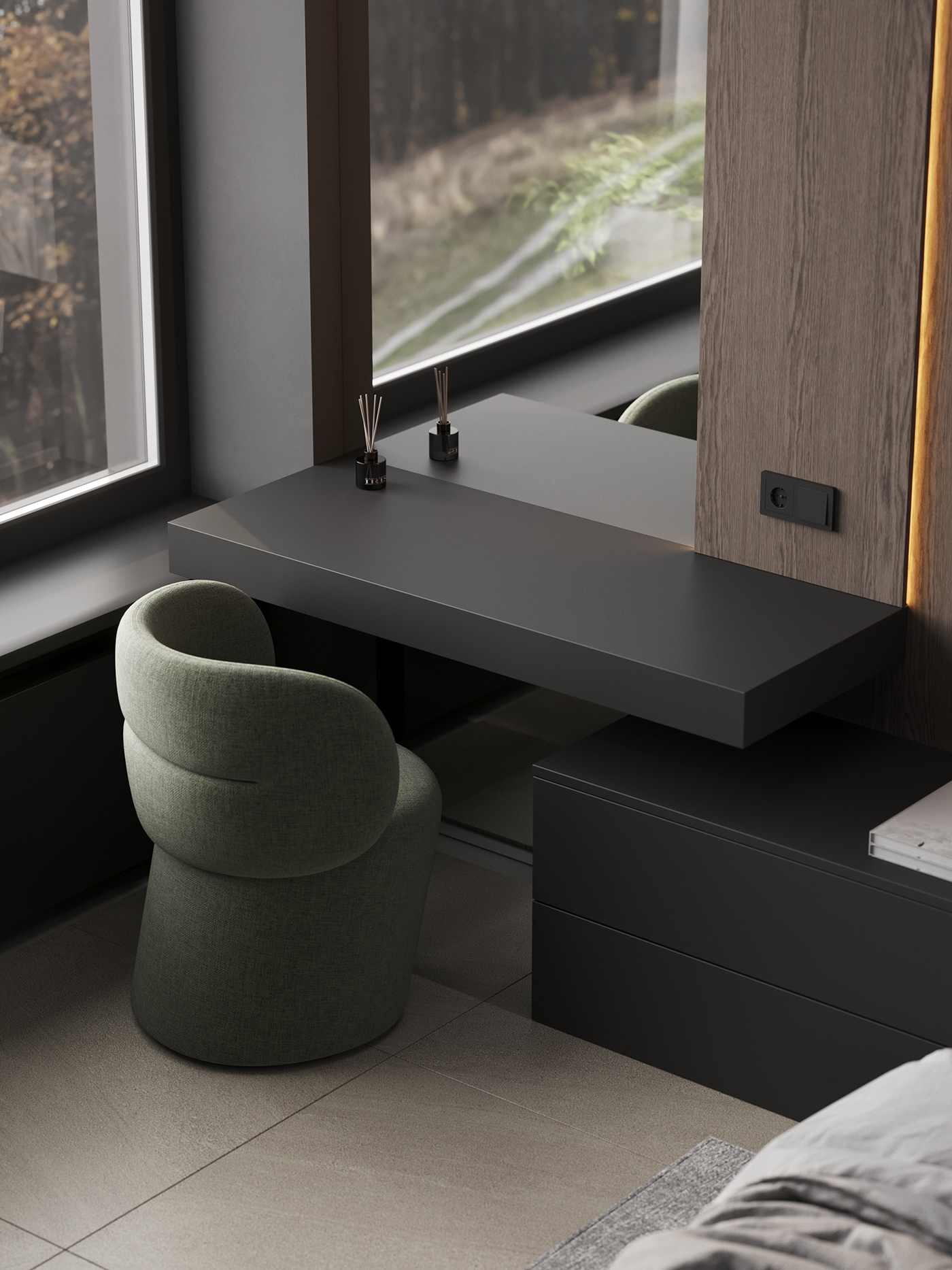 Interior design，warm，modern，villa，