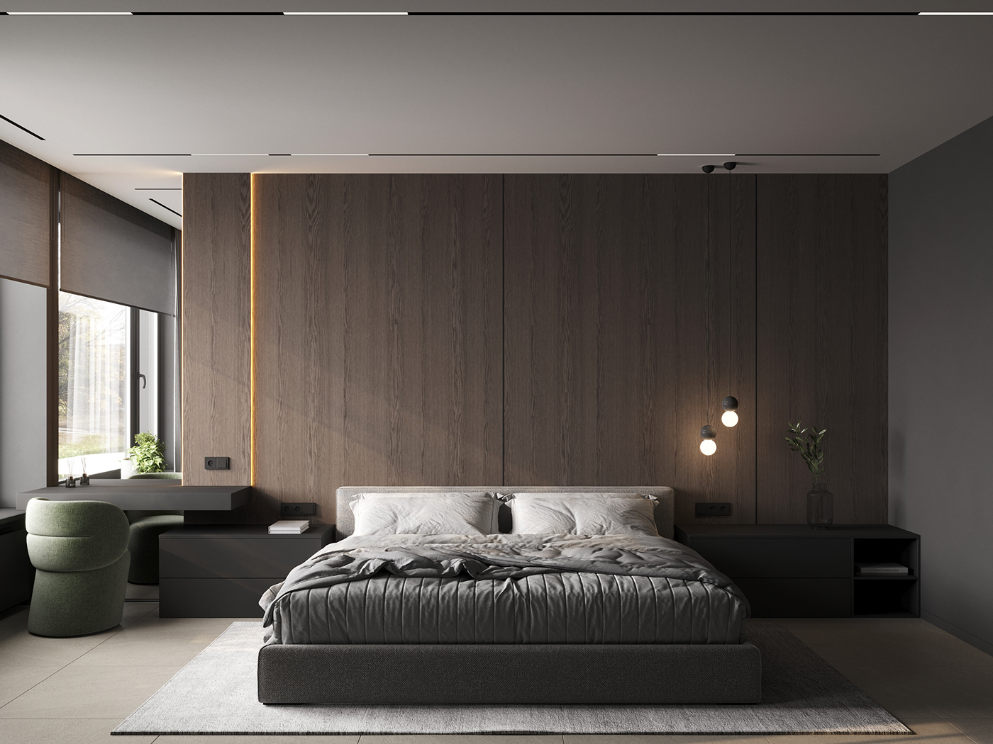 Interior design，warm，modern，villa，