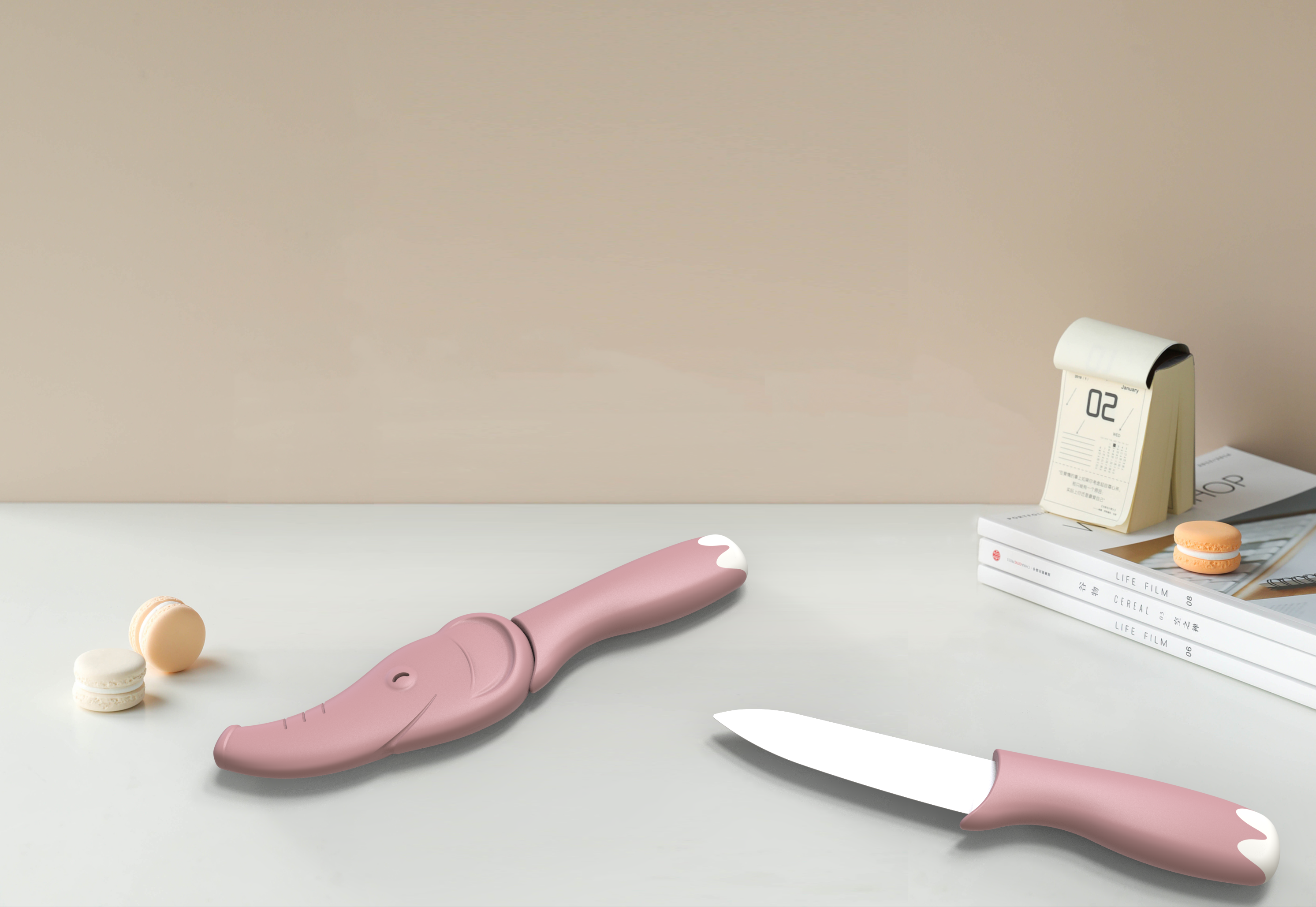 Fruit knife，ceramics，bionics，