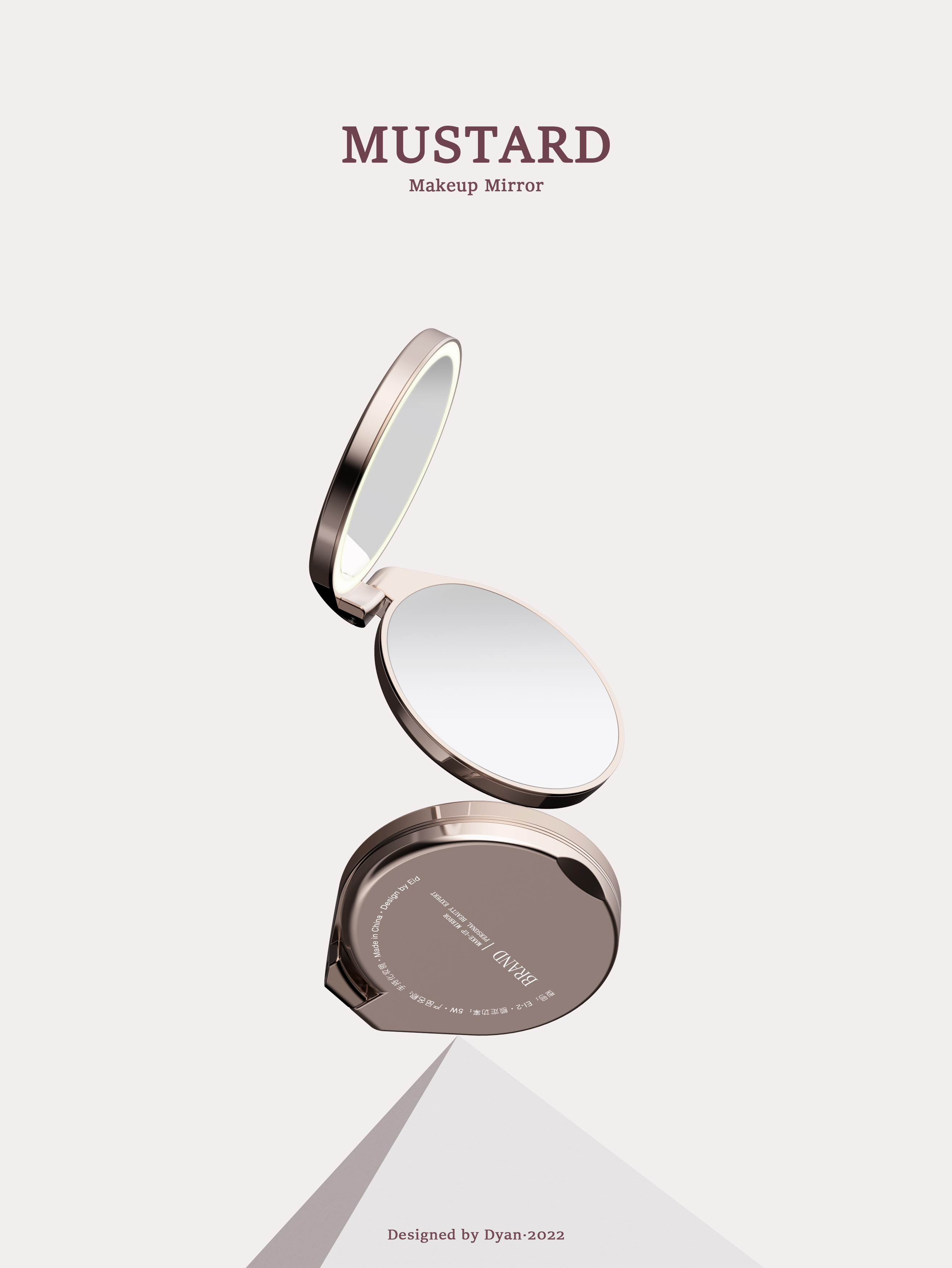 Beauty makeup，Gehu，hold，Cosmetic mirror，fashion，trend，Europe and America，Make-up Mirror，