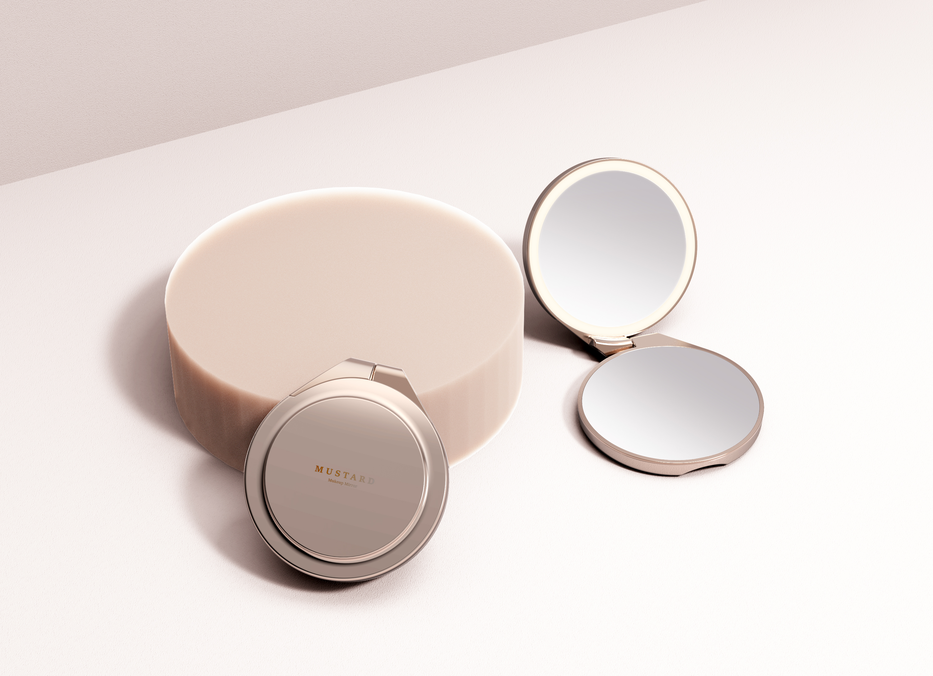 Beauty makeup，Gehu，hold，Cosmetic mirror，fashion，trend，Europe and America，Make-up Mirror，