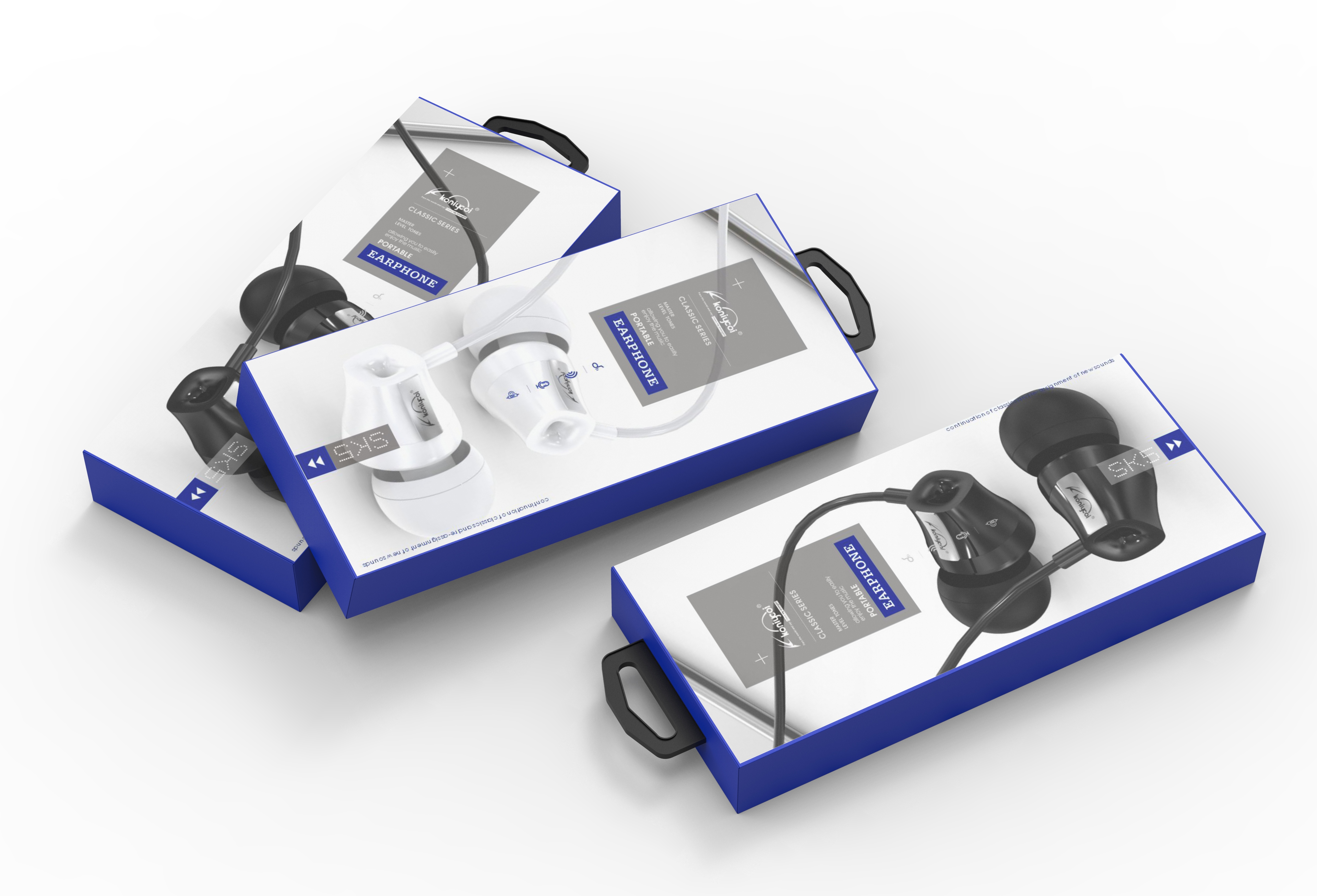 headset，packing design，Electronic product packaging，3C packaging，Earphone packaging，Line control earphone，