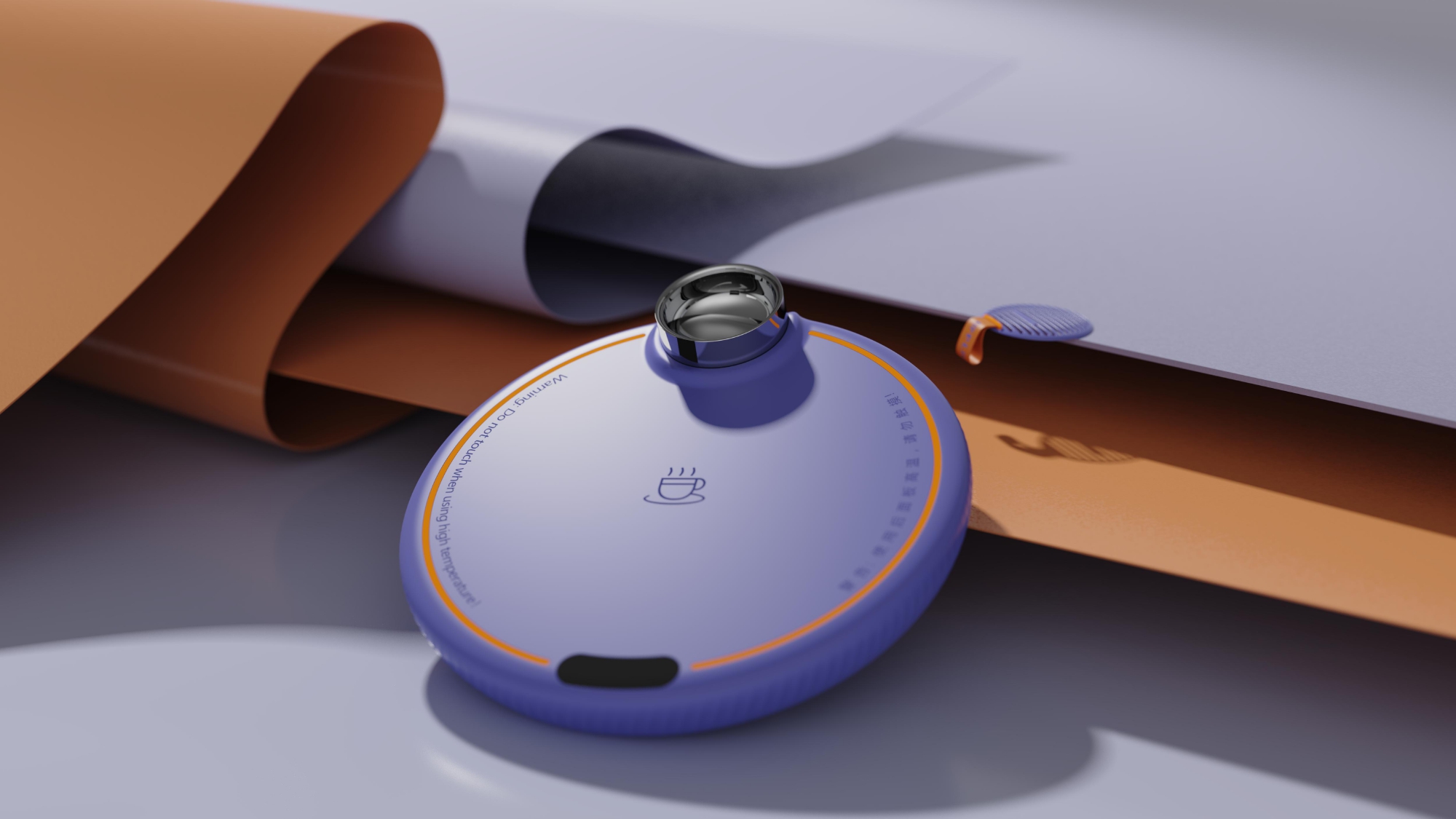 product design，industrial design，Keyshot rendering，Warm coaster，sample reels，