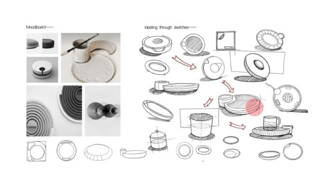 product design，industrial design，Keyshot rendering，Warm coaster，sample reels，